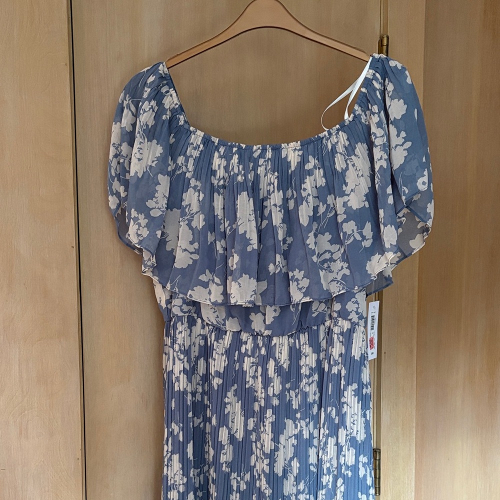 Premier Amour Blue and White Floral Dress